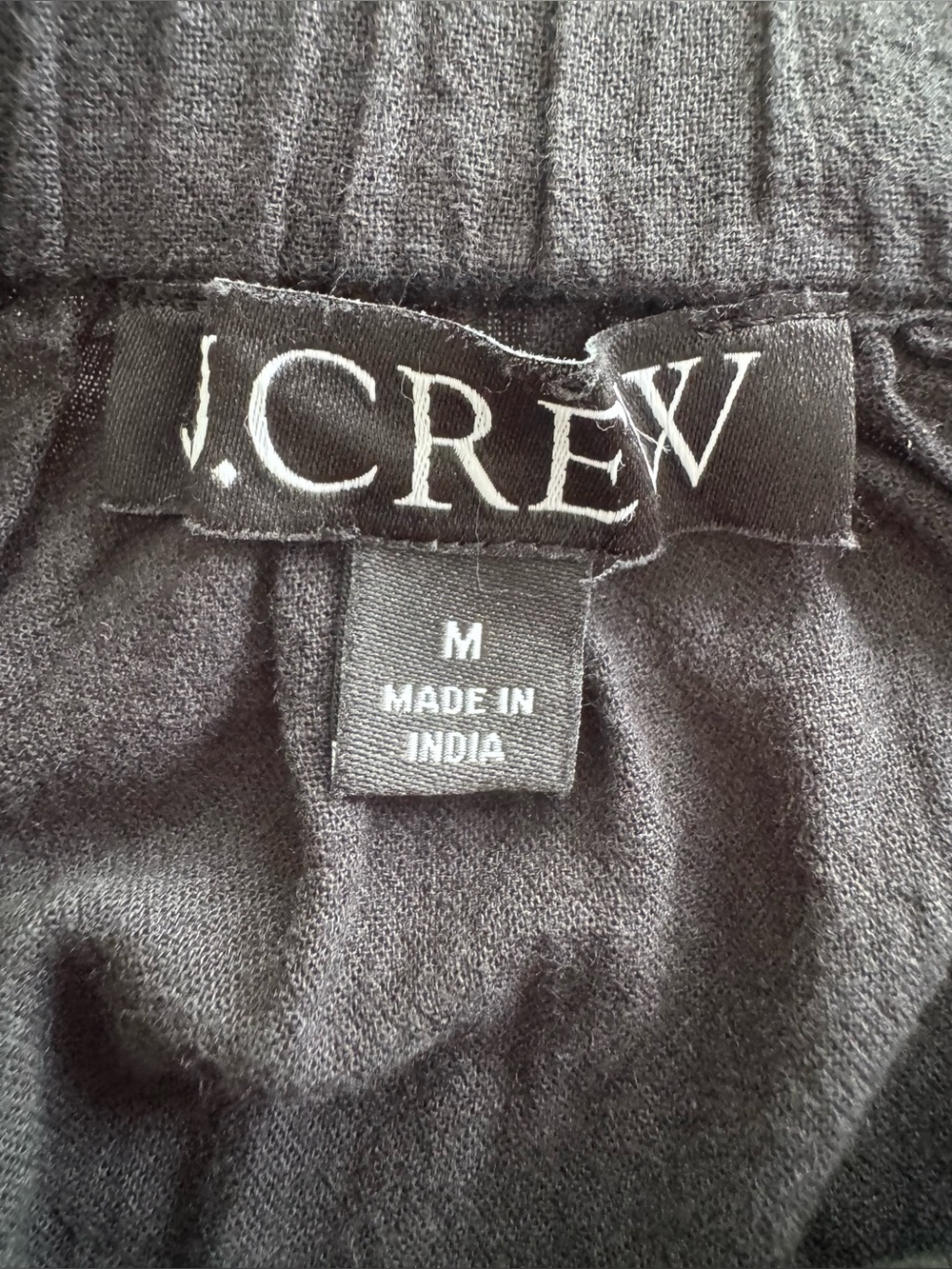 J.CREW Beach Cotton Midi Skirt in Black, Size Medium - Picture 3 of 4